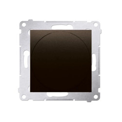 Simon 54 Ściemniacz obrotowy do LED ściemnialnych 230 V (moduł) 2–250 W brąz mat DS9L.01/46
