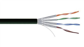 Kabel Kat.7A, 100M, Czarny