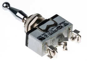 Przełącznik Wł.-wył.-wł. średnica wycięcia 12.2 (Dia.)mm SPDT APEM Montaż panelowy długość przełącznika 17.5mm