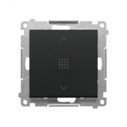 Simon 55 Grupowy sterownik roletowy do kontroli sterowników lokalnych TEZ1L.01/.. (moduł) Czarny mat TEZ1G.01/149