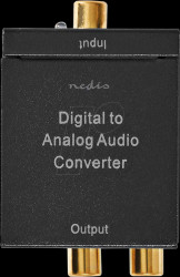 ACON2510BK Nedis Digital Audio Converter | 1-way | Connection input: 1x Dig