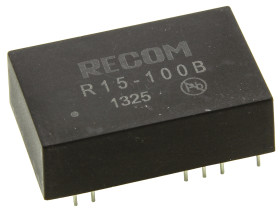 Przetwornica DC-DC, 5W, Uwe 14 → 17 V DC, Uwy 55 → 135V dc, Iwy 50mA, Recom