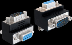 65267 Adapter Sub-D 9 pin male &gt; female 270° angled