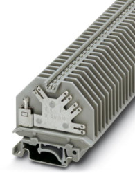 Through terminal block, screw connection, 0.2-4.0 mm², 2 pole, 32 A, 8 kV, gray, 2017237