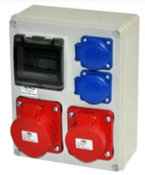 Zestaw zasilający MIKO-4M 32A/5P + 16A/5P + 2x230V IP44 E901304013