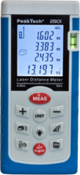 Laser distance meter, 0.05-60 m, plastic, 130 g, P 2801