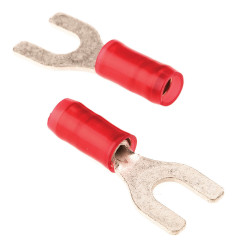 Konektor zaciskowy płaski PIDG Series Izolowane, M4, Czerwony 16AWG 1.65mm² 22AWG 0.26mm² TE Connectivity