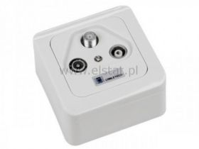 Gniazdo ab. RTV- SAT- ( końcowe) na i pod tynk