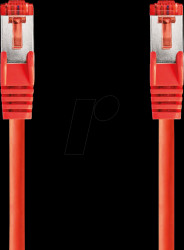 CCGL85221RD025 Patch cable, Cat.6, S/FTP, 0.25 m, red