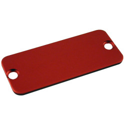 Hammond 1455CALRD-10 Aluminium End Panel 1.5 x 54 x 23mm Red