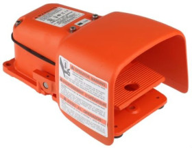 Przełącznik nożny o dużej wytrzymałości IP56 Konstrukcja o dużej wytrzymałości Chwilowy Żeliwo, DP-CO 20 A przy 250 V