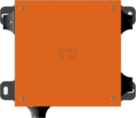 Puszka łączeniowo-rozgałęźna metalowa pomarańczowa E90 z bezpiecznikiem topikowym PMO3B(6/4) 803031