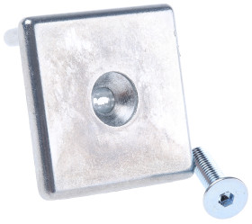 Zaślepka pasuje do rowka 8mm Czarny Zatyczka pasujący profil 30 x 30 mm