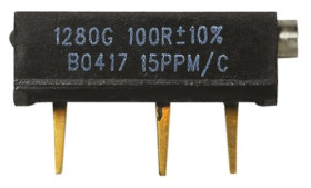 Potencjometr 10kΩ VPG Foil Resistors średnica wału 2,79 mm 0.75W Otwór przezierny
