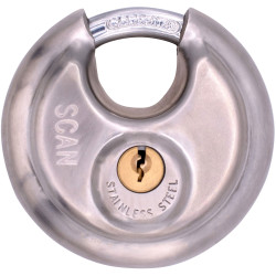 Scan XA114 Stainless Steel Disk Type Padlock 80mm