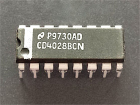 CMOS 4028 DIP16/25 NS
