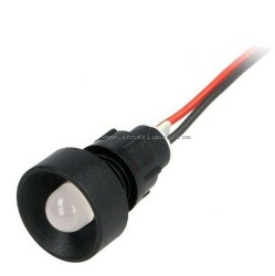 Led z przewodami Fi.10 230V AC biała