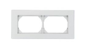 Ramka dwukrotna pozioma biała