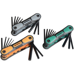 Faithfull FAIHKSTRIPLE Folding Hexagonal Key Set of 25 Metric, Imperial &amp; TORX