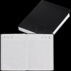 Pocket calendar, no specific year, black
