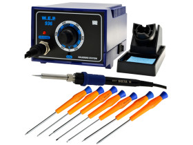 Stacja Lutownicza WEP 936 Grotowa +7 Śrubokrętów