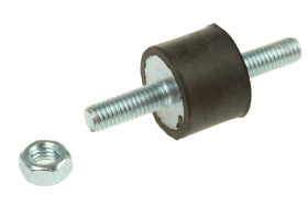 Podstawka antywibracyjna M6 średnica 20mm wysokość całkowita 51mm Cylinder męski-męski