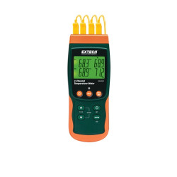 Termometr E, J, K, R, RTD, S, T liczba wejść 6 +3092°F Cyfrowy Extech