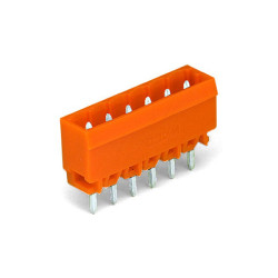 WAGO 231-340/001-000 MCS MIDI 10 Pole 12A 5.08mm Vertical PCB Header Orange