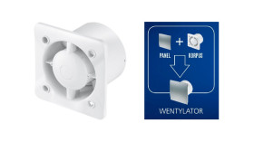Wentylator łazienkowy na sznurek do paneli ozdobny KWS125W Awenta