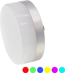 EZ650520 Lampa sygnalizacyjna LED, Ø65, wysokość 25 mm, wielokolorowa dioda LED, 2,5 W, 180, 24 V, wtyczka M12 5-pin, IP67