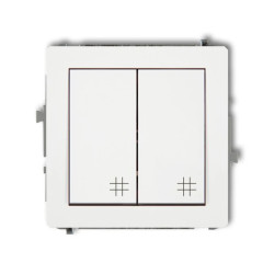 Mechanizm łącznika podwójnego krzyżowego biały DWP-66