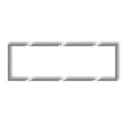 Ramka wypełniająca potrójna serii DECO szary mat 27DRW-3