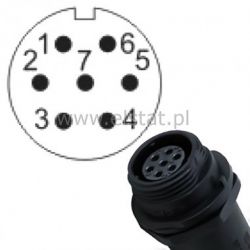 Złącze przemysłowe SP1311/S7-6 GN kabel ( 7P 4A)