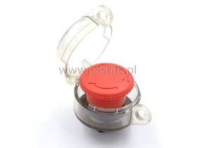 Osłona + przycisk dłoniowy z blokadą ;32mm