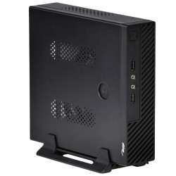 Obudowa mini ITX Akyga AK-100-01BK 2x USB 2.0 czarna z zasilaczem 60W