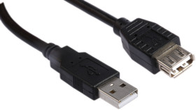 Kabel USB Złącze A USB A Złącze B USB A dł. 1.8m Przewód przedłużający USB USB 2.0 kolor: Czarny