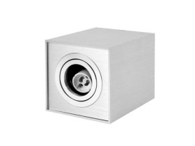 LED line Oprawa natynkowa punktowa kwadrat srebro CUBO