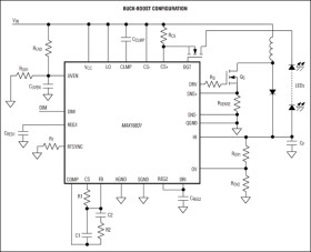High-Voltage, High-Power LED Driver with Analog and PWM Dimming Control