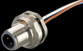 43-01012 SAL M12 x 1, 4-pin, flange plug