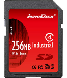 Karta SD SD, 256 MB Tak SLC, InnoDisk Industrial -40 → +85°C 32x