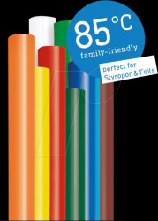 110088194 Coloured glue sticks, 85°C, 7-mm diameter, 16 items, 96 g 16 ite