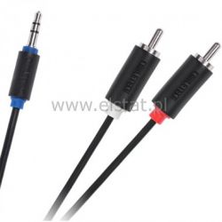 Jack 3,5- 2x RCA 5m Cabletech standard