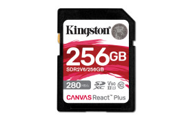Karta SD SDXC, 256 GB, Kingston Canvas React Plus V60