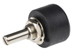 Potencjometr z przewodem nawojowym 500Ω RS PRO średnica wału 6,35 mm 1W długość wału 25mm średnica 25.4mm Montaż