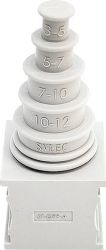 TRU COMPONENTS TC-10329308 Przepust kablowy ELT M1, (D x S) 21 mm x 21 mm, elastomer, 1 szt.