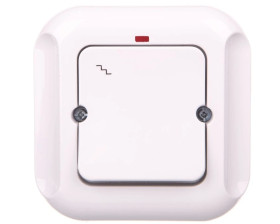 TOPAZ Łącznik schodowy z podświetleniem biały WP-5T/S