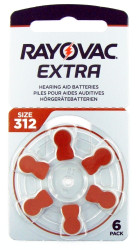 RAYOVAC V312 bateria powietrzna do aparatów słuchowych ( 6szt )