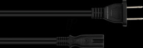 SK4070-S018 Power cable America/USA type A to C7/Euro 8 socket, black, 1.8 m