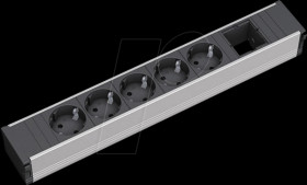 912.008 CONI power strip, 5x power, 1x custom