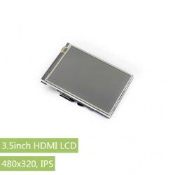 Kolorowy ekran HDMI LCD IPS 3,5&quot; 480x320 z panelem dotykowym do Raspberry Pi - Waveshare 12824
